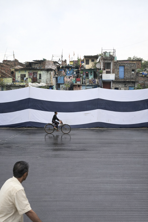 Delhi's BRICS makeover recalls G20 preparations as slums near Munirka are covered