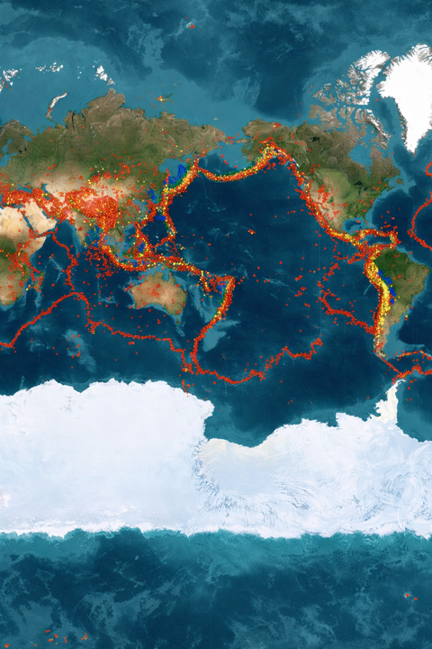Over 120 earthquakes of magnitude 4.5 or higher strike the world in seven days