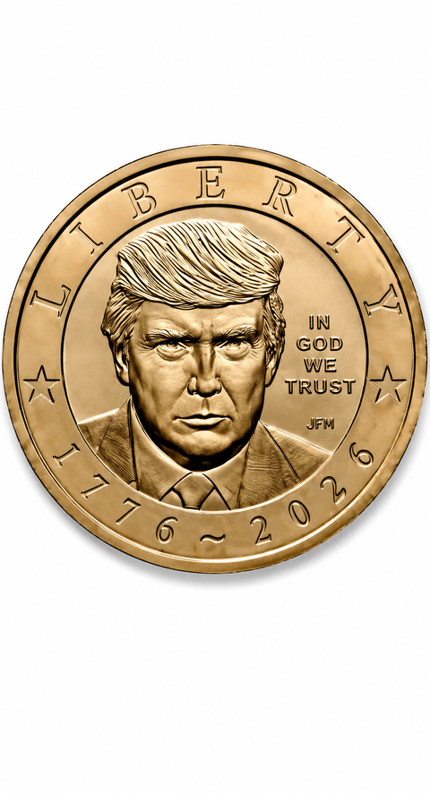 US Mint unveils special $1 coin featuring Trump for America’s 250th anniversary