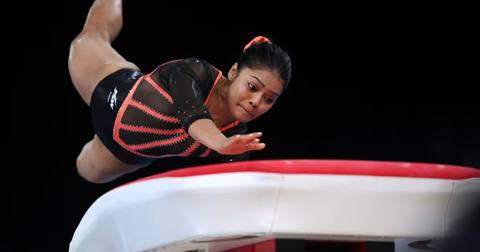 Pranati Nayak, India's only gymnast, finishes sixth in the women's vault at the Asian Games in Aichi-Nagoya