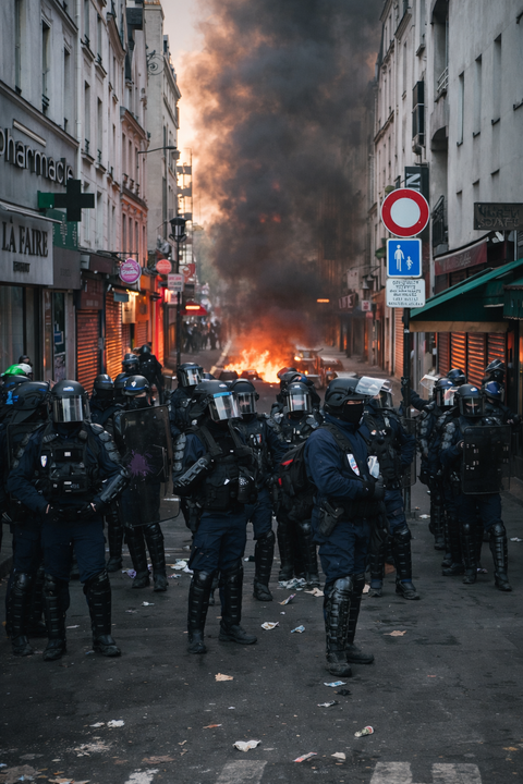 France deploys 70,000 police and bans most rallies after last week’s violence