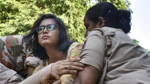 Where is Neha Bora? AISA says Delhi Police took its president away in an unmarked car