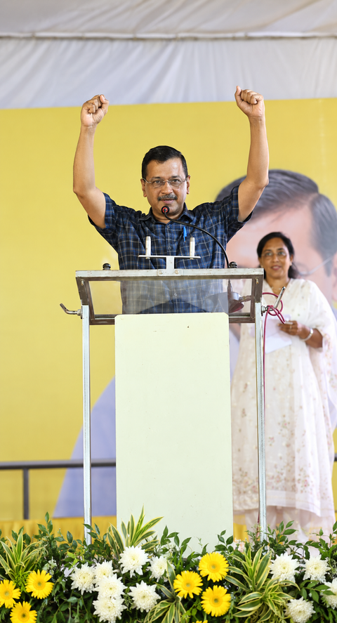 Ex-CM Arvind Kejriwal re-elected AAP national convener unanimously