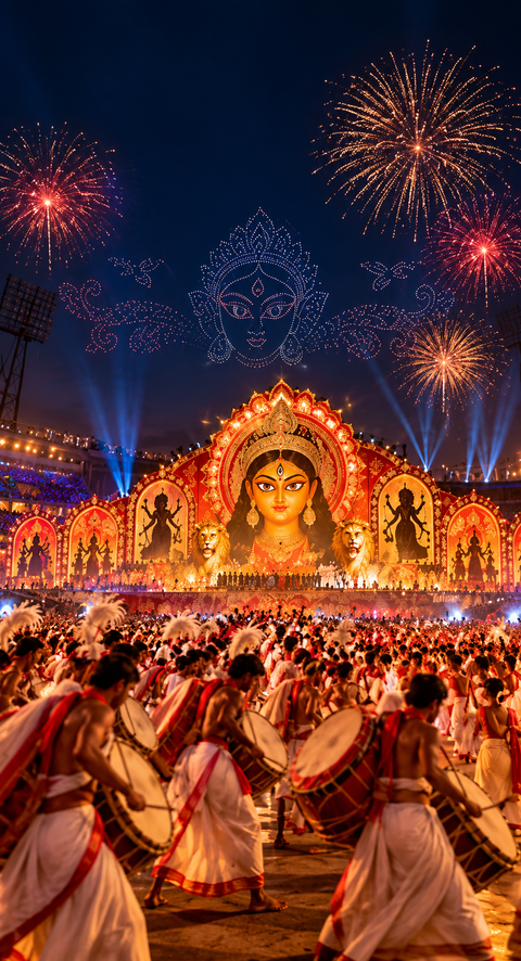Kolkata’s Eden Gardens set for massive Mahalaya celebration for the first time