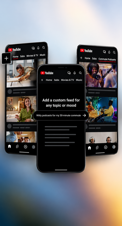 YouTube revamps homepage with custom feeds and streamlined navigation for users