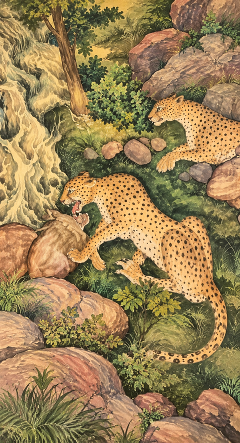 450-year-old cheetah painting from Akbar's era fetches ₹120 crore at auction