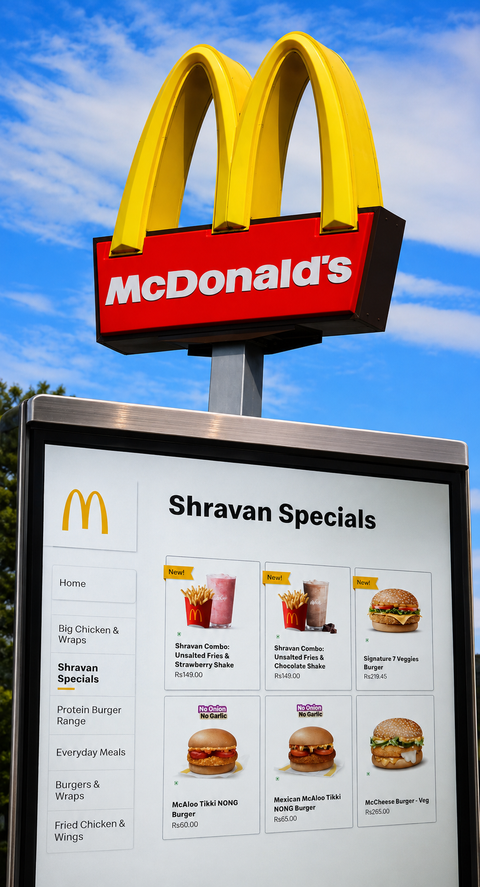 McDonald’s Shravan menu sparks debate over ‘vrat’ food