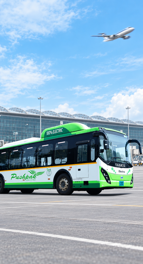 Hyderabad airport Pushpak bus fares cut by up to 40% across key routes