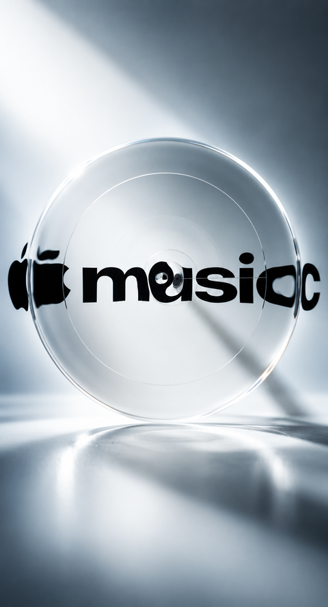 Apple Music introduces new black-and-white logo created through sound vibrations