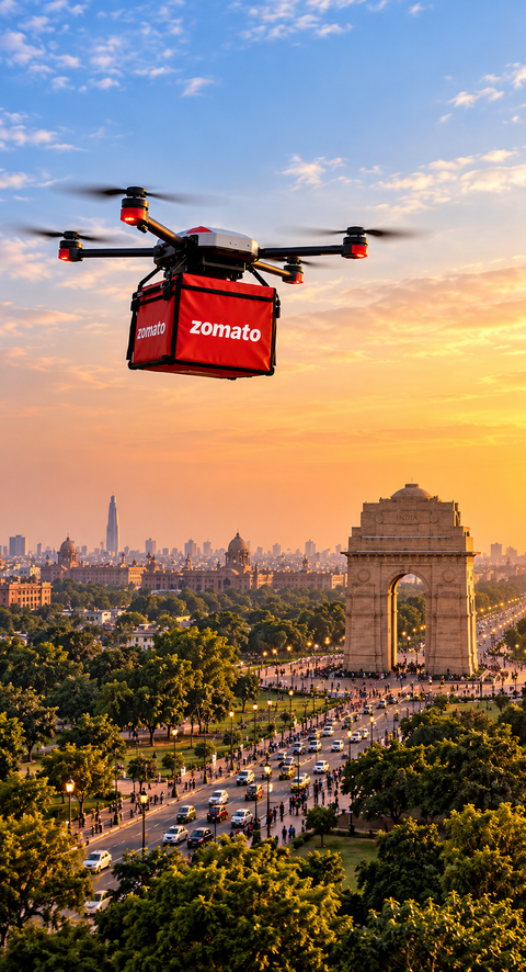 Zomato founder hints at drone-based deliveries amid delivery worker refusals
