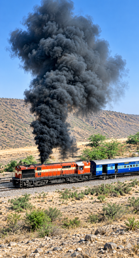 India’s railway network is 99.6% electric, yet diesel engines still remain essential