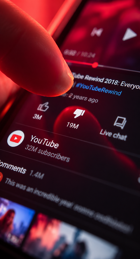 YouTube quietly moves dislike button into three-dot menu for some users