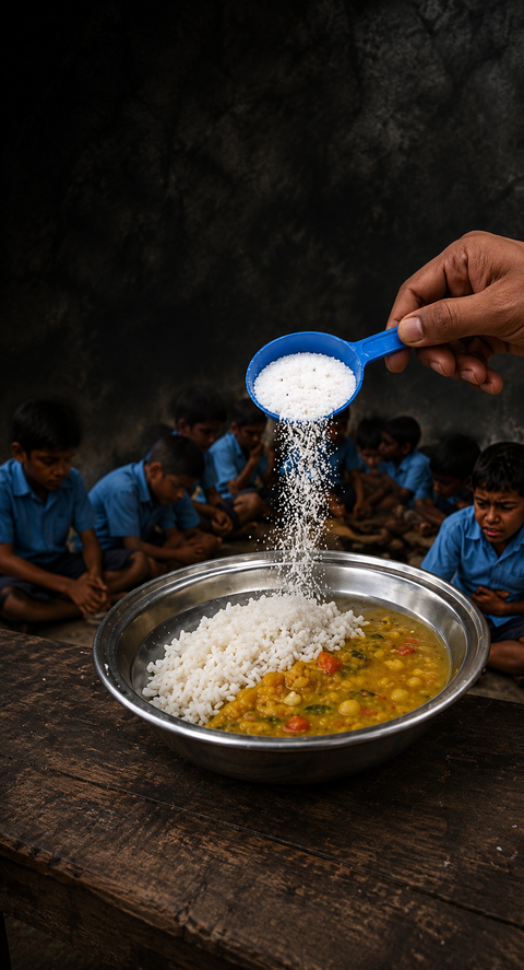Detergent allegedly served with school meal in Bihar, students fall ill