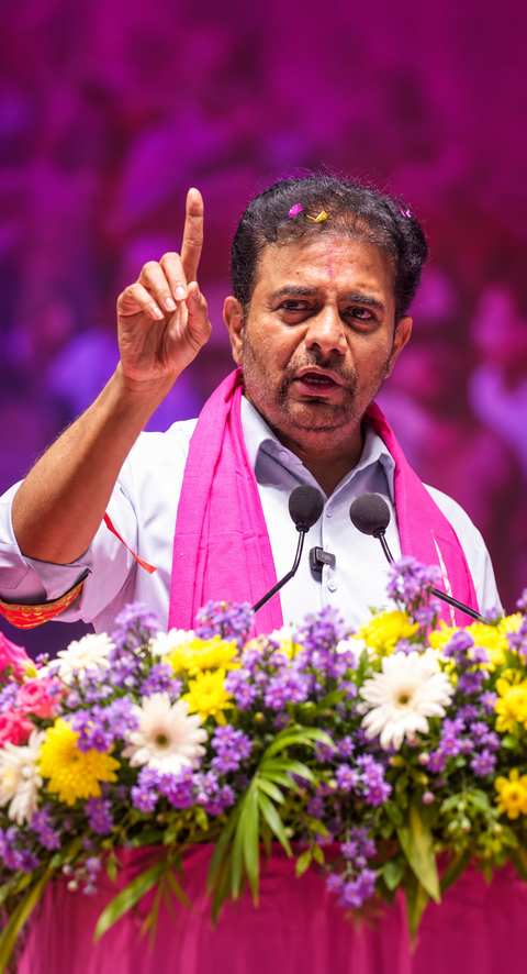 KTR blames Congress government for drought-like conditions in Telangana