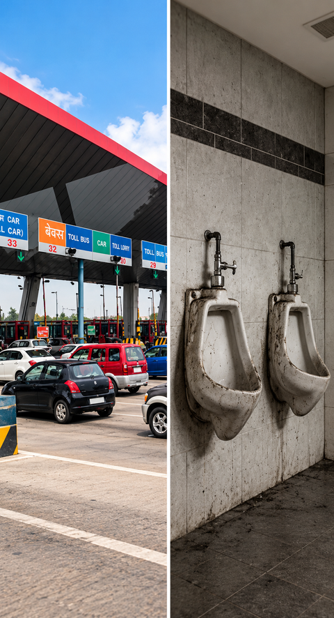 NHAI offers ₹1,000 FASTag reward for reporting dirty highway toilets