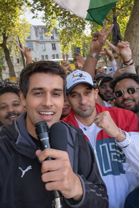Dhruv Rathee leads London protest against alleged vote theft, raises 'Vote Chor, Gaddi Chhod' slogan