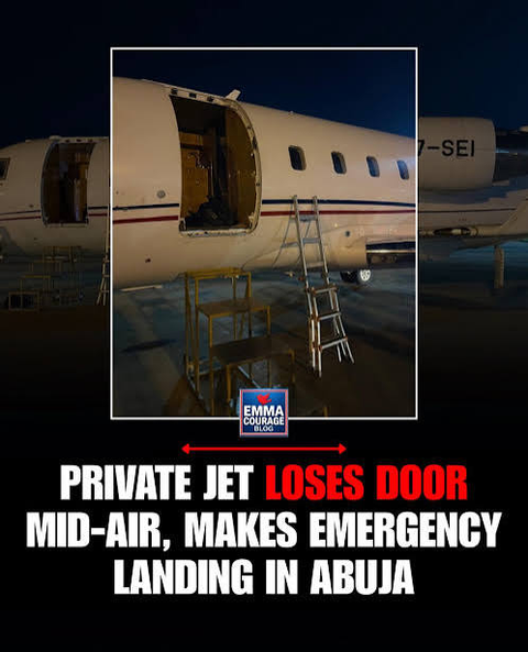 Private jet loses cabin door mid-air at 3,000 feet, makes emergency landing in Nigeria