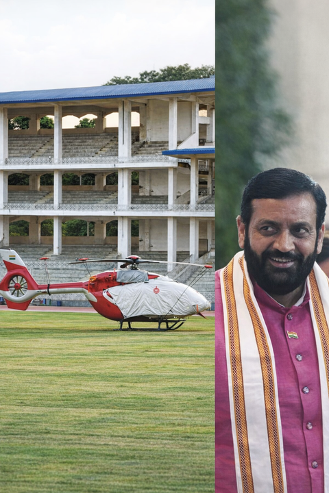 Haryana CM's chopper occupies Gurgaon stadium, blocking athletes for four days