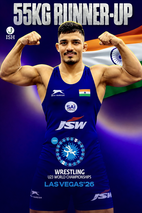 Vishvajit More wins historic silver for India at U23 world wrestling championships
