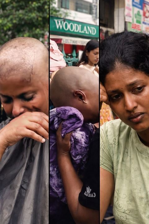 Kerala teacher rankholders protest for jobs with hunger strike & shaved heads