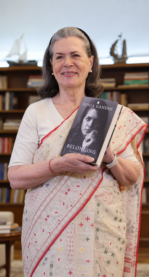 Sonia Gandhi joins Instagram shares first look of debut book ‘Belonging: A Journey of Love’