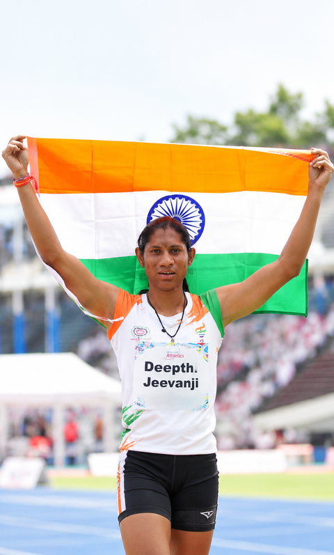 Deepthi Jeevanji wins Asian Para Games gold, sets Games record in 400m T20