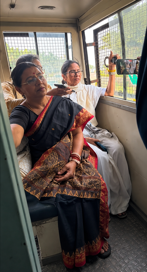 Former Bengal CM Mamata Banerjee detained with five TMC MPs in Delhi