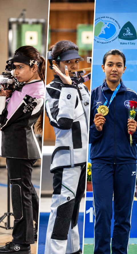 Indian women shooters win silver at Asian Games, two enter finals