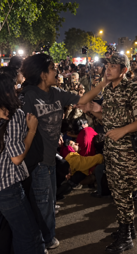 Delhi Police release video of woman accused of slapping soldier at CJP protest