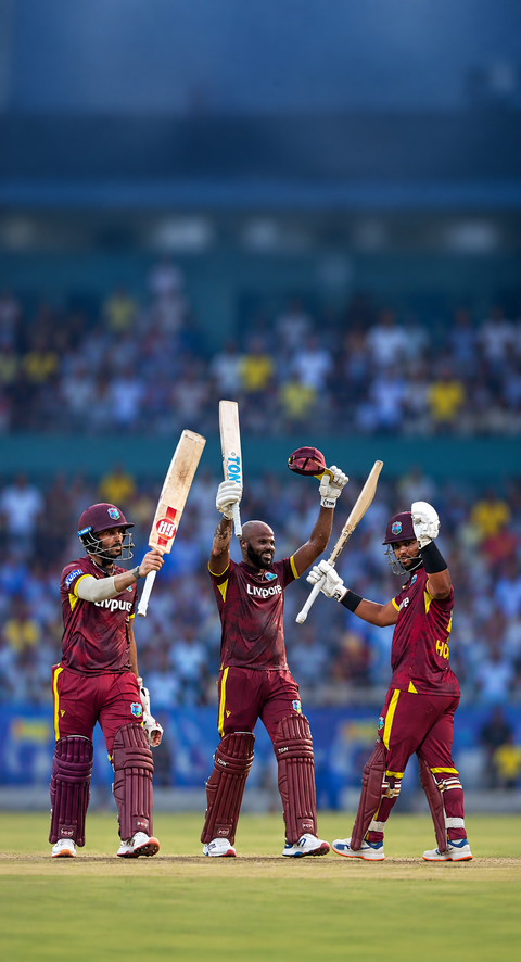 West Indies smash 405/7 against India as Campbell, Hope and Jangoo hit tons