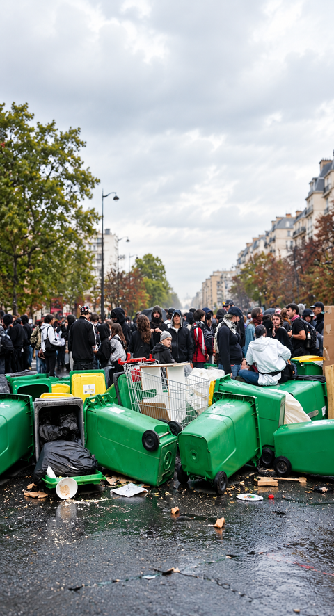 France sees nationwide protests as students join Yellow Vests in marches and blockades