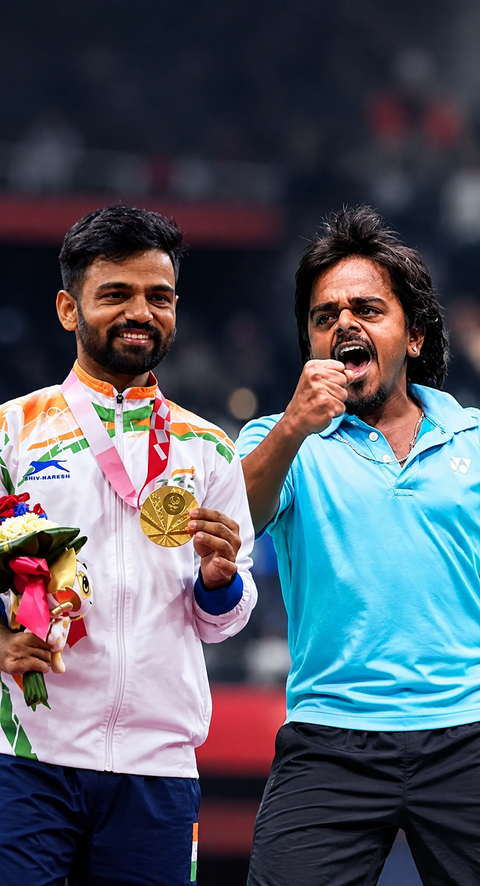 Krishna Nagar and Sivarajan take SH6 doubles silver at Asian Para Games