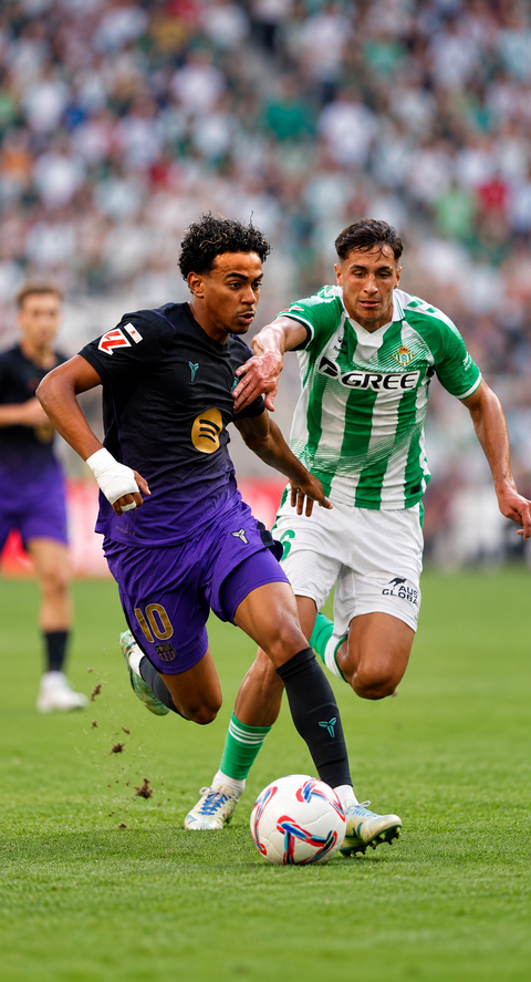 Barcelona beat Betis 5-2 as Bernal is sent off after Yamal clash