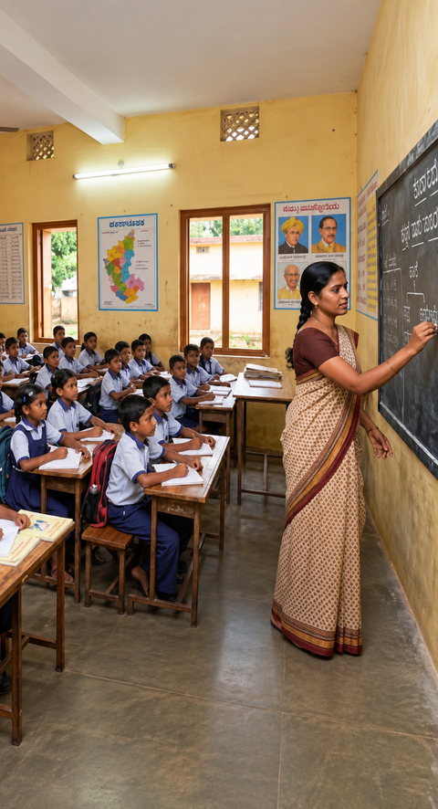 Karnataka issues show-cause notices to 180 teachers over Class 7 learning gaps