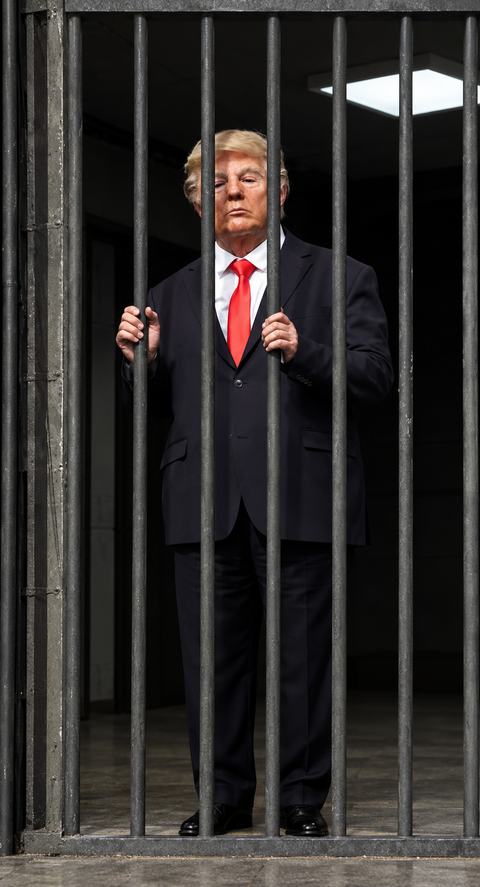 Iran mocks US President Trump with a life-size jail cell in Tehran over war