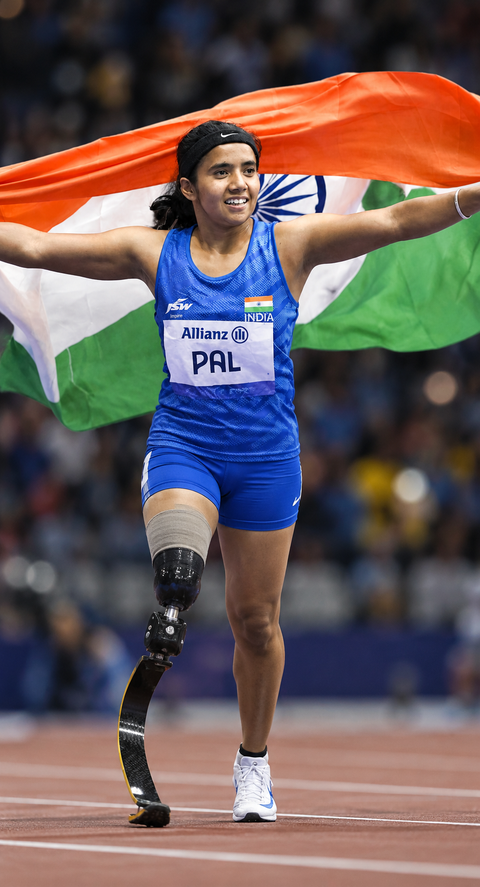 Preeti Pal wins 100m T35 silver as China’s Zhou Xia sets Games record