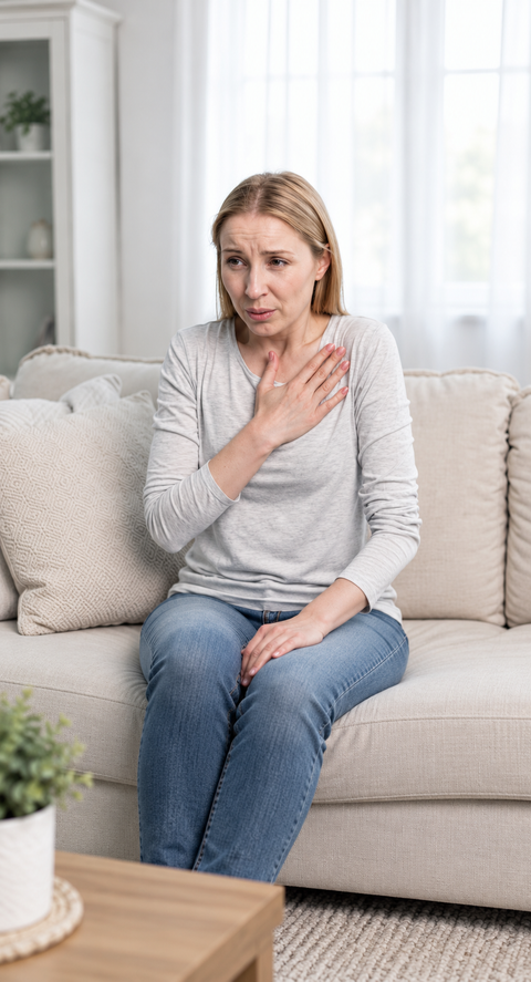 Why morning anxiety can cause a racing heart and chest tightness
