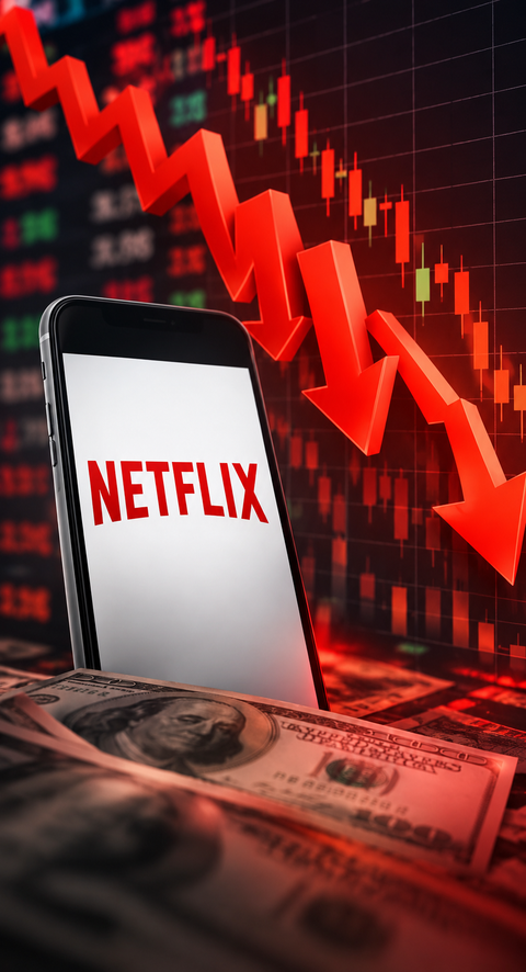 Netflix shares fall 5% after fourth-quarter revenue outlook misses estimates