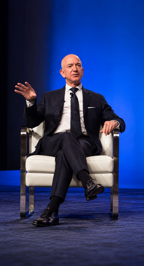 Amazon founder Jeff Bezos sees millions in space by 2045, robots to work on Moon