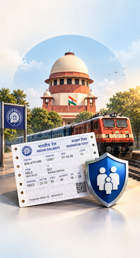 Supreme Court orders Railways to insure counter-booked tickets from October 27