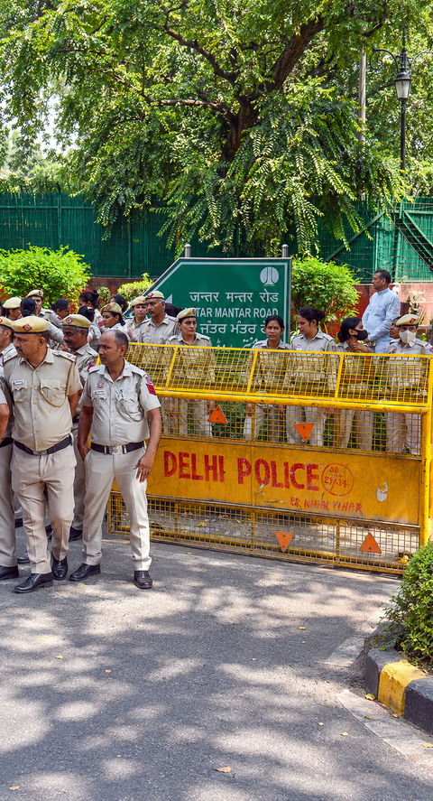Delhi Police de-notifies Jantar Mantar as a protest venue, names three alternative places