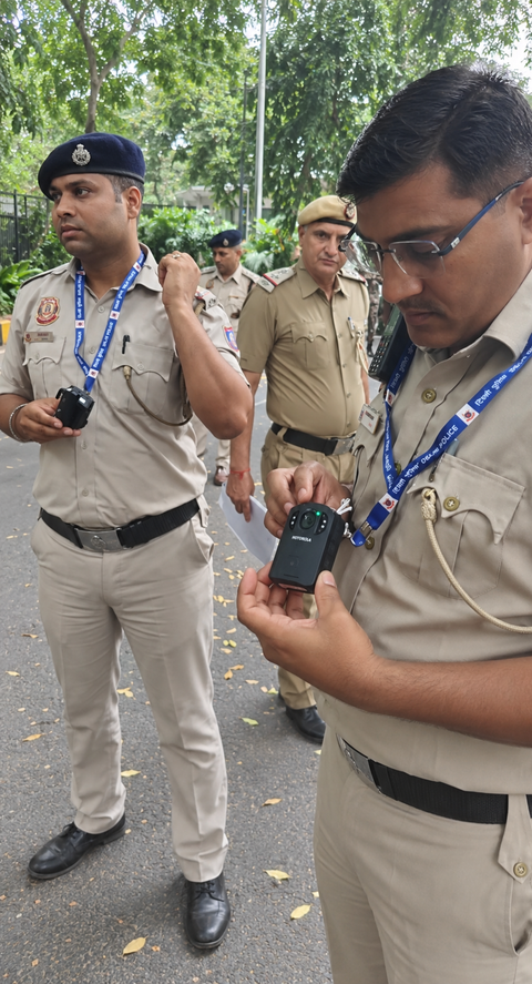 Delhi Police wear body cameras ahead of CJP protest at Jantar Mantar