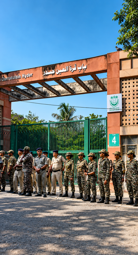 Delhi Police file FIR against opposition MPs over alleged trespass at Jamia