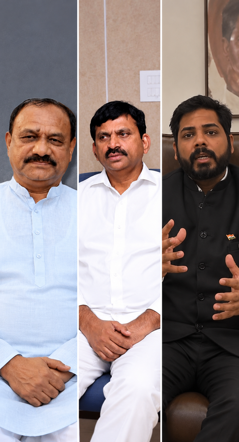 BRS serves notices to 3 Congress leaders Mahesh Kumar Goud, Ponguleti and Vamsi Gaddam