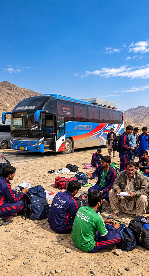 Football team robbed at gunpoint on Balochistan highway en route to tournament