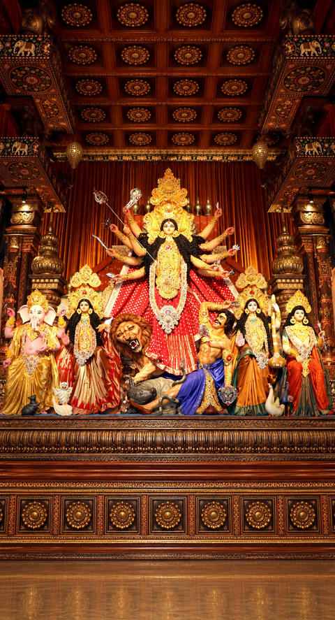 Mumbai police ban photos and videos of half-dissolved Durga idols during immersion