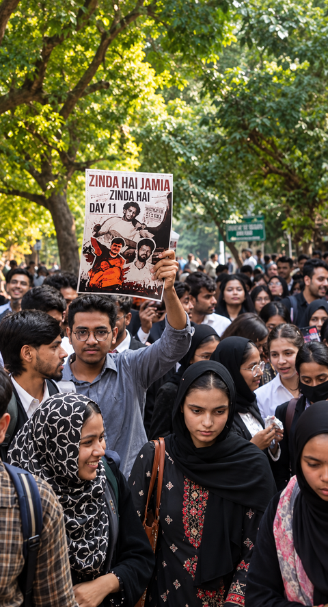 Jamia students call off two-week protest after reaching deal with administration