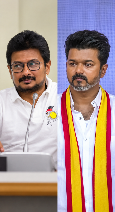 Udhayanidhi Stalin calls Vijay a ‘dummy CM’ over Naan Mudhalvan scheme name row