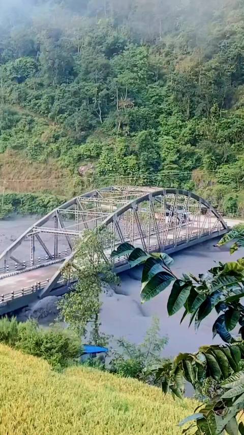 Soti Khola Bridge in Nepal swept away by flash floods amid severe weather