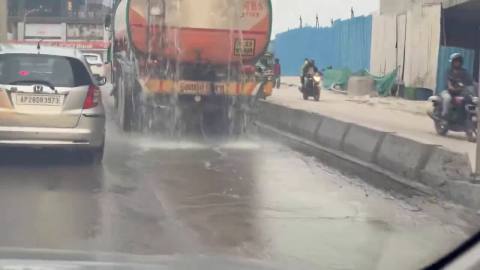 Water tankers spilling water on Hyderabad roads spark criticism amid drought